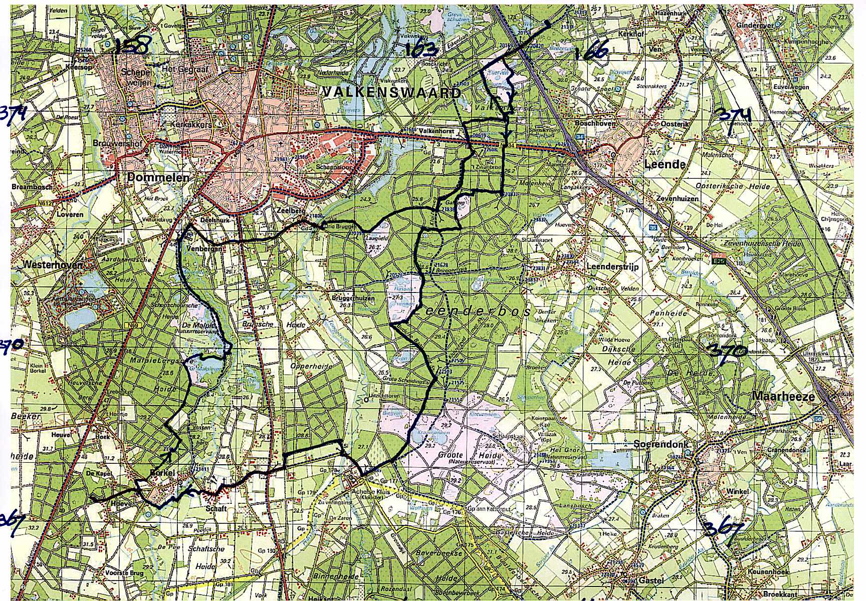 Wandelkaart Hike